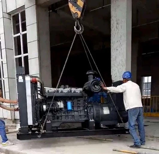 华友发电机厂家向宝鸡某建筑工地销售玉柴柴油发电机